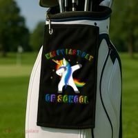Happy Last Day Of School Dabbing Unicorn Golf Towel thumb 2