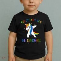 Happy Last Day Of School Dabbing Unicorn Toddler T-Shirt thumb 2