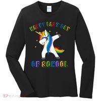 Happy Last Day Of School Dabbing Unicorn Women's Long Sleeve Shirt thumb 0