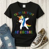 Happy Last Day Of School Dabbing Unicorn Women's T-Shirt thumb 3
