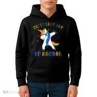Happy Last Day Of School Dabbing Unicorn Kids Hoodie thumb 4