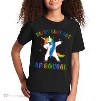 Happy Last Day Of School Dabbing Unicorn Kids T-Shirt thumb 2