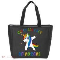 Happy Last Day Of School Dabbing Unicorn Tote Bag thumb 0