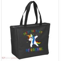 Happy Last Day Of School Dabbing Unicorn Tote Bag thumb 2