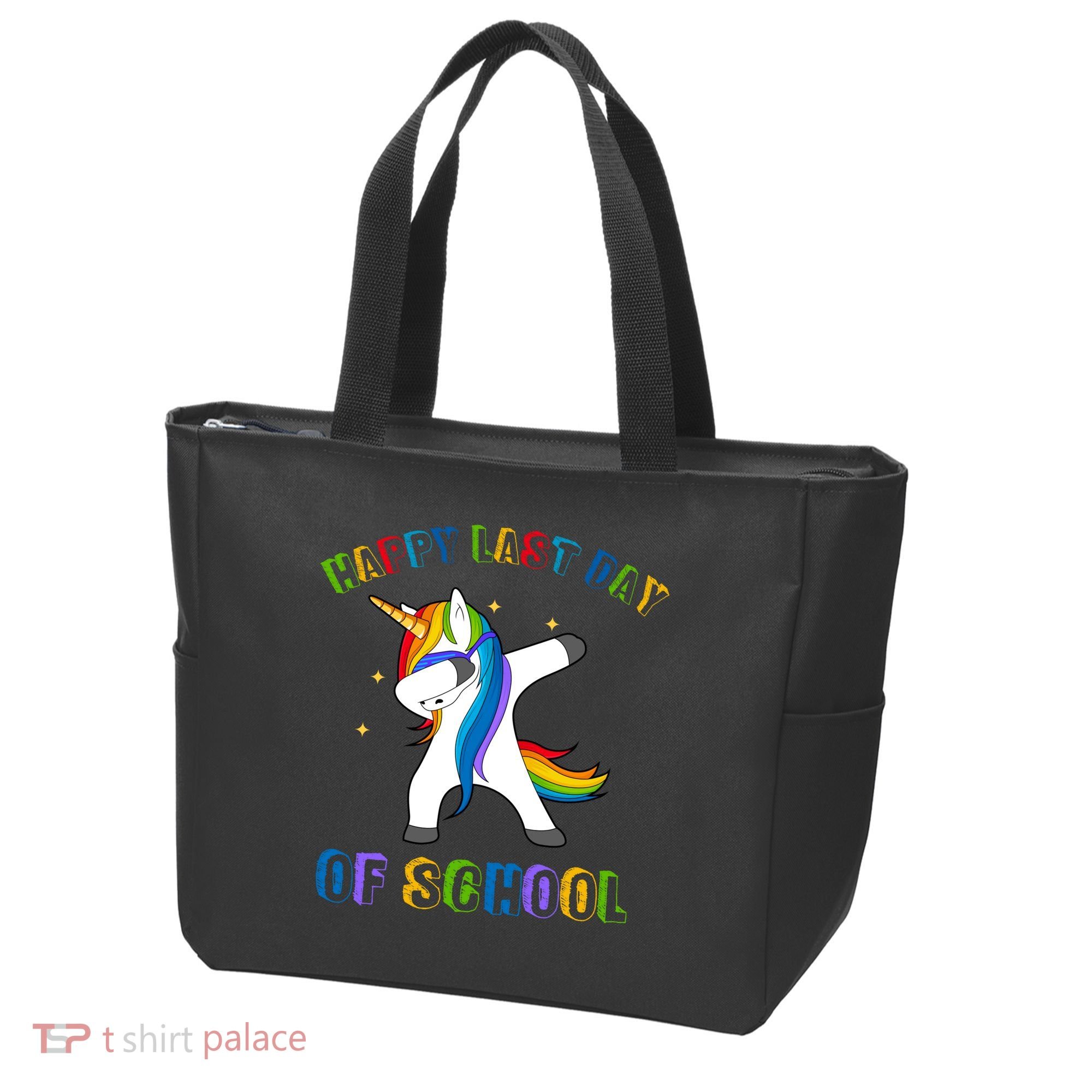 Happy Last Day Of School Dabbing Unicorn Tote Bag