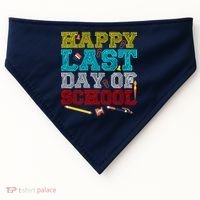 Happy Last Day Of School Pencil USA-Made Doggie Bandana thumb 0