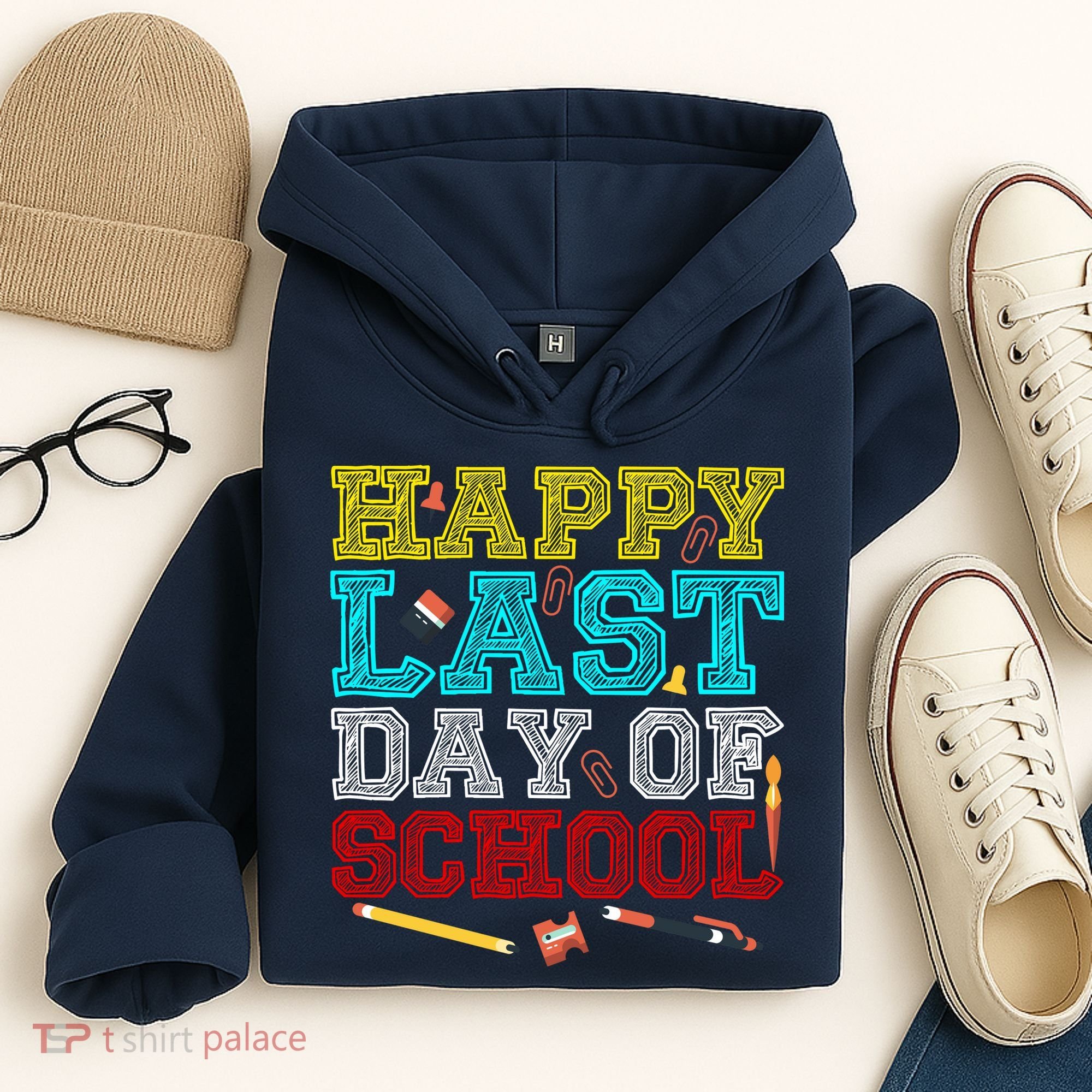 Happy Last Day Of School Pencil Hoodie