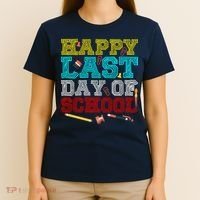 Happy Last Day Of School Pencil T-Shirt thumb 4
