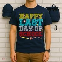 Happy Last Day Of School Pencil T-Shirt thumb 6