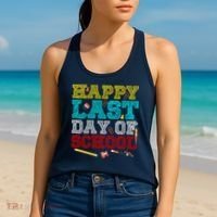 Happy Last Day Of School Pencil Women's Tank Top thumb 2