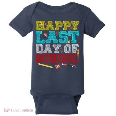Happy Last Day Of School Pencil Baby Bodysuit