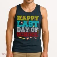 Happy Last Day Of School Pencil Tank Top thumb 3