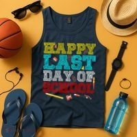 Happy Last Day Of School Pencil Tank Top thumb 4