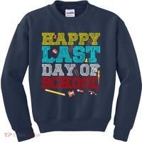 Happy Last Day Of School Pencil Kids Sweatshirt thumb 0