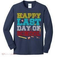 Happy Last Day Of School Pencil Kids Long Sleeve Shirt thumb 0