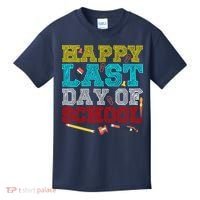 Happy Last Day Of School Pencil Kids T-Shirt thumb 0