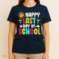 Happy Last Day Of School Sun T-Shirt thumb 4