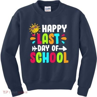 Happy Last Day Of School Sun Kids Sweatshirt