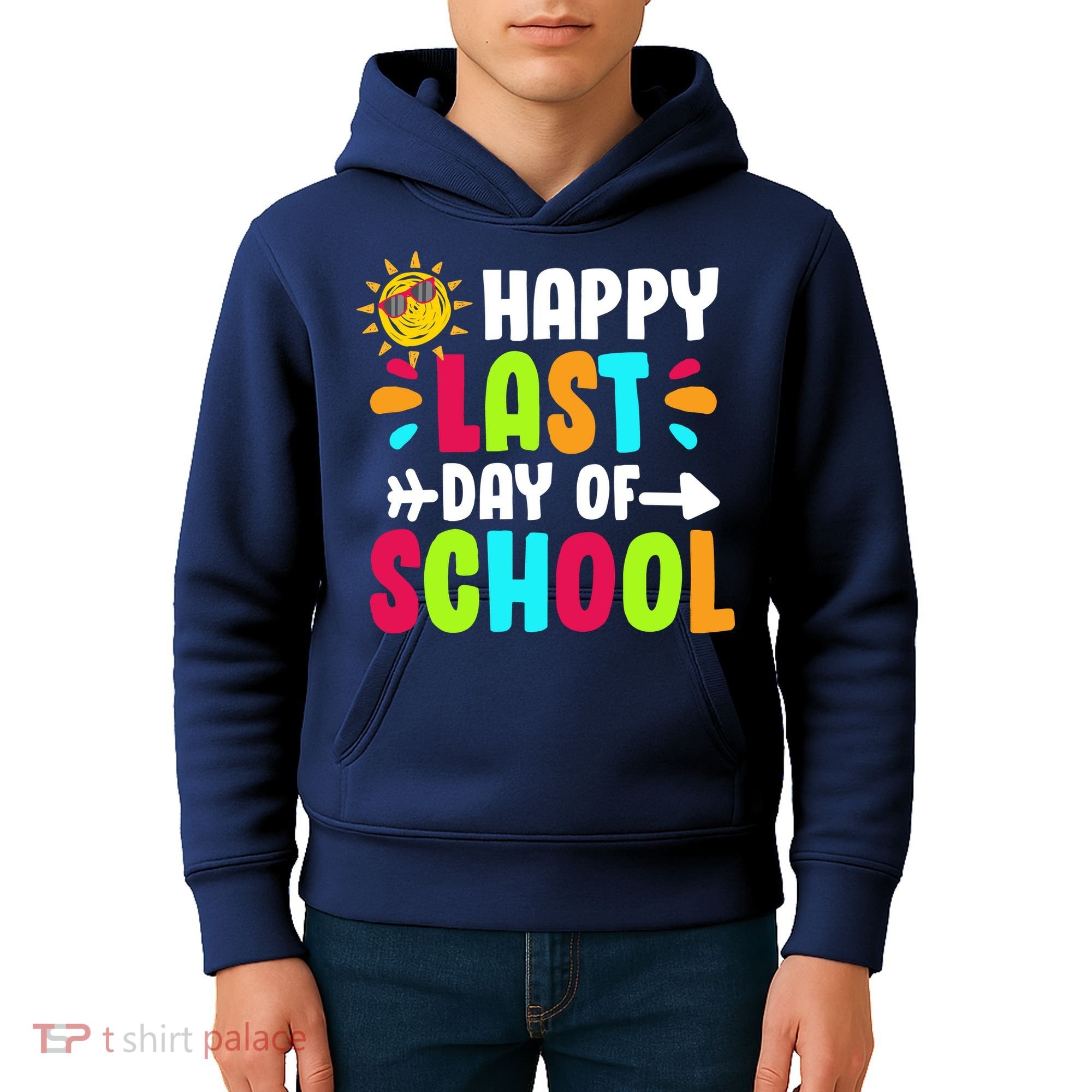 Happy Last Day Of School Sun Kids Hoodie