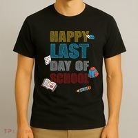 Happy Last Day Of School Supplies T-Shirt thumb 3