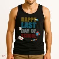 Happy Last Day Of School Supplies Tank Top thumb 3