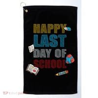 Happy Last Day Of School Supplies Golf Towel thumb 0
