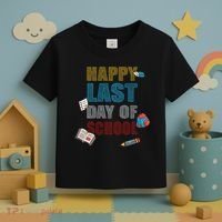 Happy Last Day Of School Supplies Toddler T-Shirt thumb 3