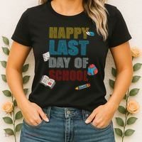 Happy Last Day Of School Supplies Women's T-Shirt thumb 2