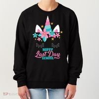 Happy Last Day Of School Unicorn Face Women's Sweatshirt thumb 0