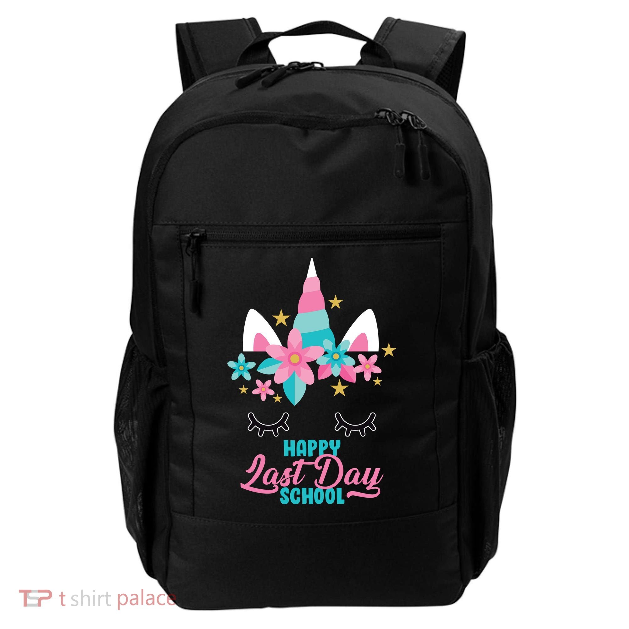 Happy Last Day Of School Unicorn Face Backpack