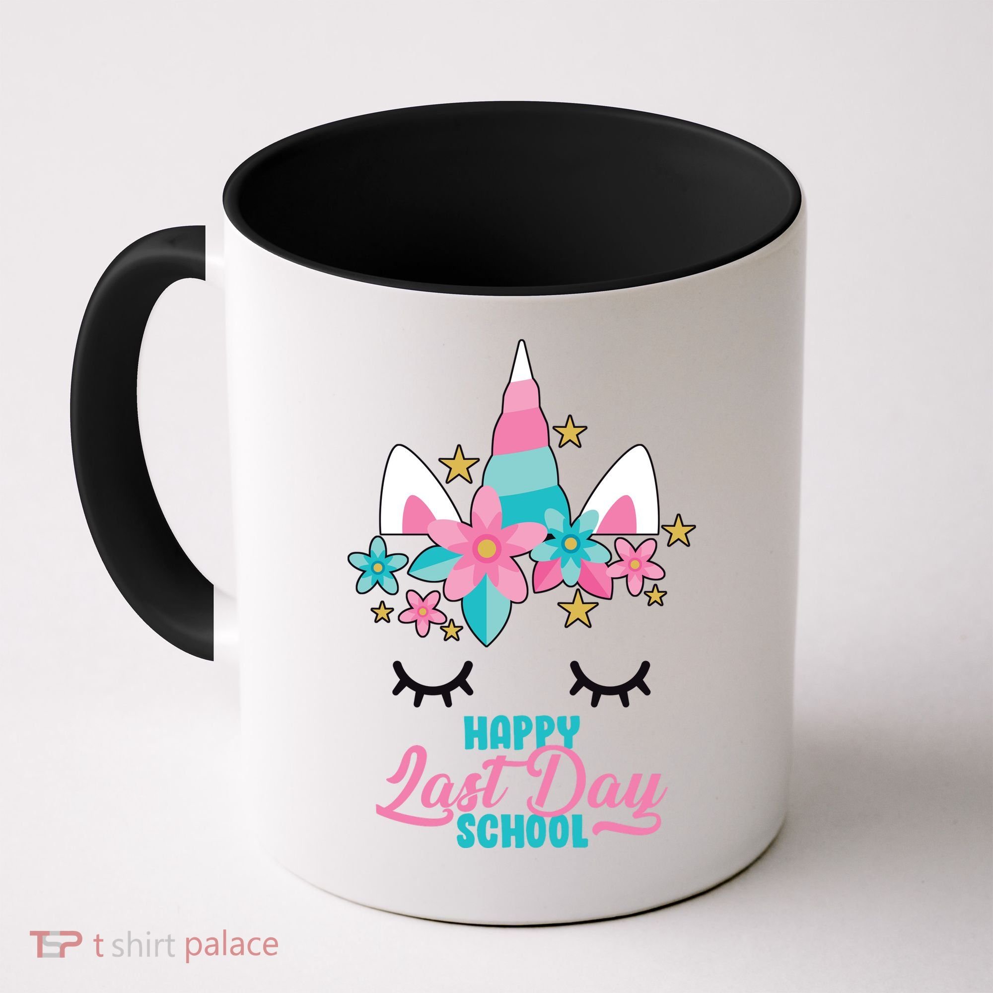 Happy Last Day Of School Unicorn Face Coffee Mug