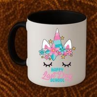 Happy Last Day Of School Unicorn Face Coffee Mug thumb 2
