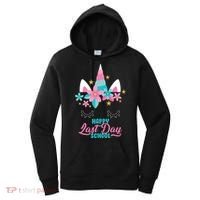 Happy Last Day Of School Unicorn Face Women's Hoodie thumb 0