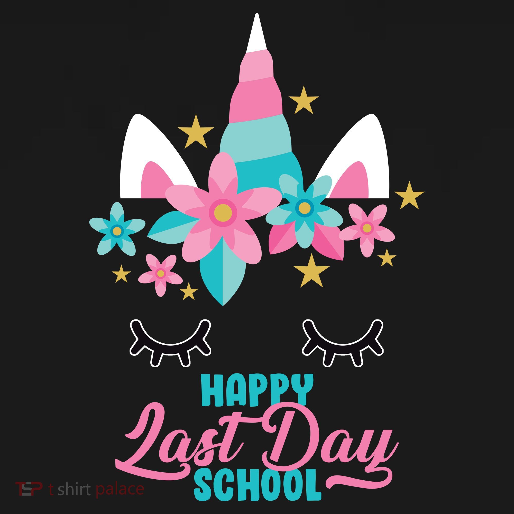 Happy Last Day Of School Unicorn Face Women's Tank Top