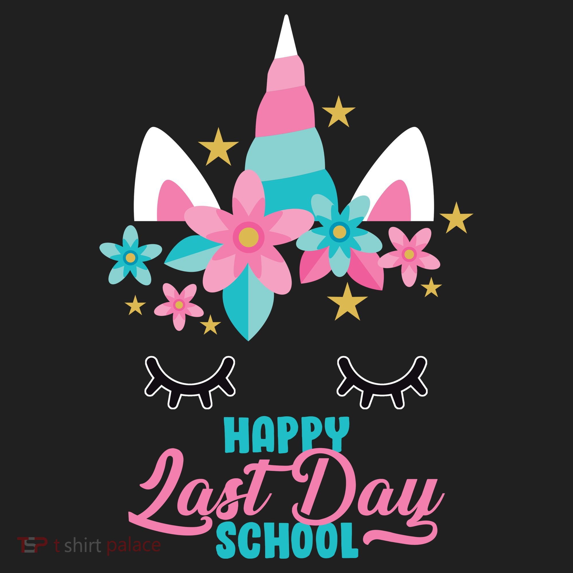 Happy Last Day Of School Unicorn Face Hat