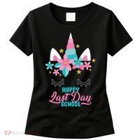 Happy Last Day Of School Unicorn Face Women's T-Shirt thumb 0