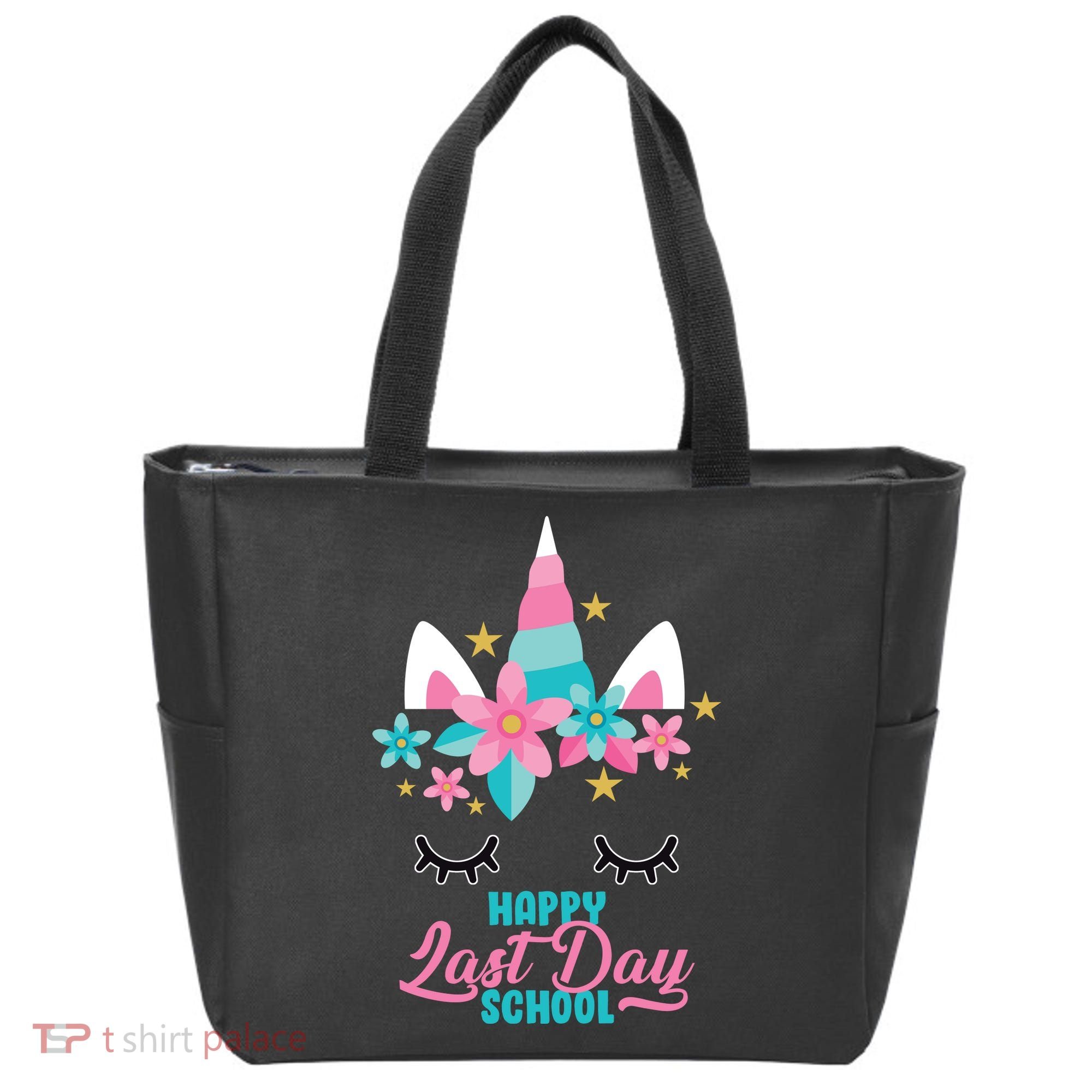 Happy Last Day Of School Unicorn Face Tote Bag