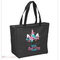 Happy Last Day Of School Unicorn Face Tote Bag thumb 2