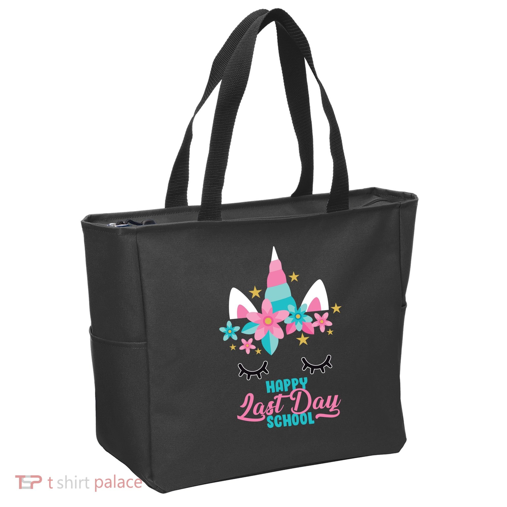 Happy Last Day Of School Unicorn Face Tote Bag