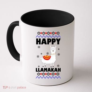 Happy Llamakah Llama Hanukkah Coffee Mug