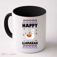 Happy Llamakah Llama Hanukkah Coffee Mug thumb 0