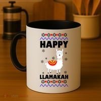Happy Llamakah Llama Hanukkah Coffee Mug thumb 4