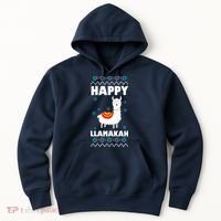 Happy Llamakah Llama Hanukkah Hoodie thumb 0