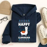 Happy Llamakah Llama Hanukkah Hoodie thumb 4