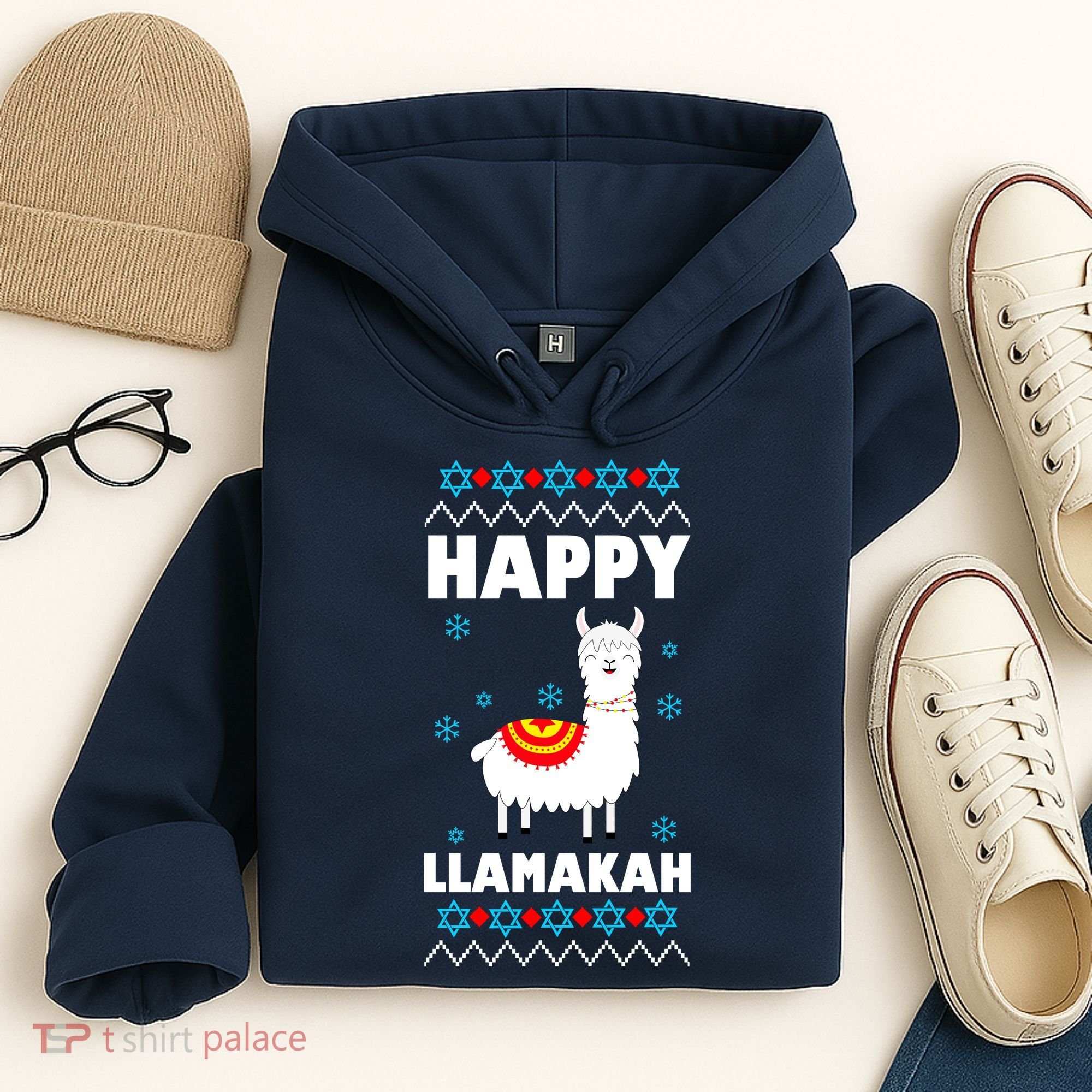 Happy Llamakah Llama Hanukkah Hoodie