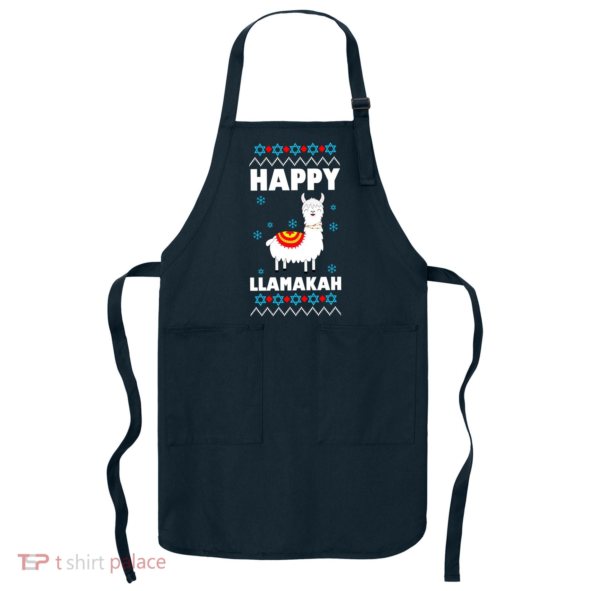 Happy Llamakah Llama Hanukkah Apron