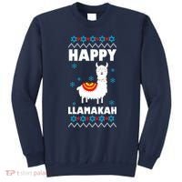 Happy Llamakah Llama Hanukkah Sweatshirt thumb 0