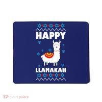 Happy Llamakah Llama Hanukkah Mousepad thumb 0