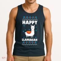 Happy Llamakah Llama Hanukkah Tank Top thumb 3