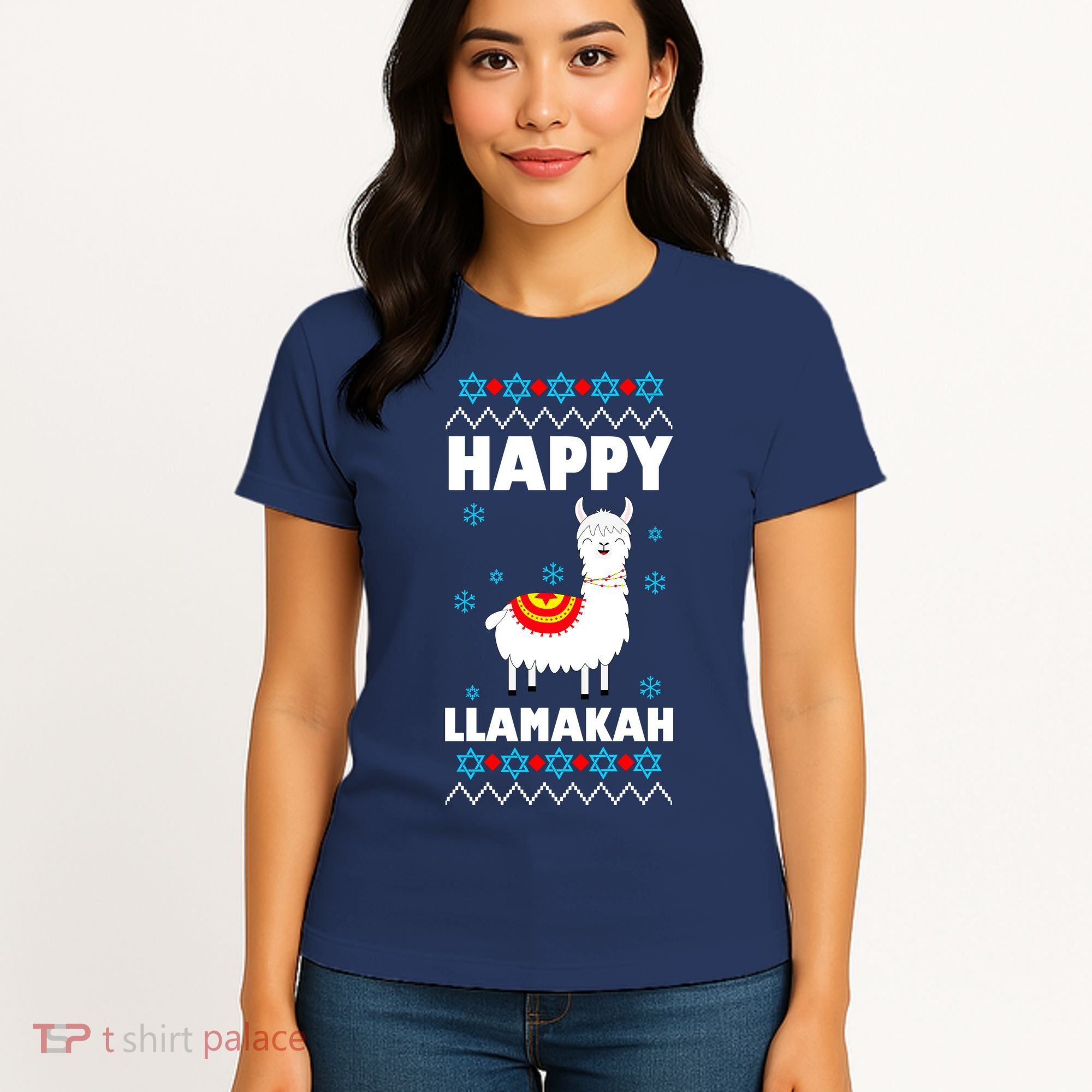 Happy Llamakah Llama Hanukkah Women's T-Shirt